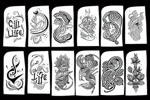 Chill life tattoo idea