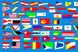 Vertically arranged flags of all countries i have visited tattoo idea