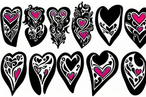 pixel heart tattoo idea