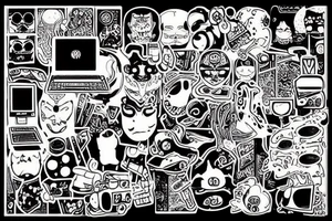 Computer war with humans tattoo idea