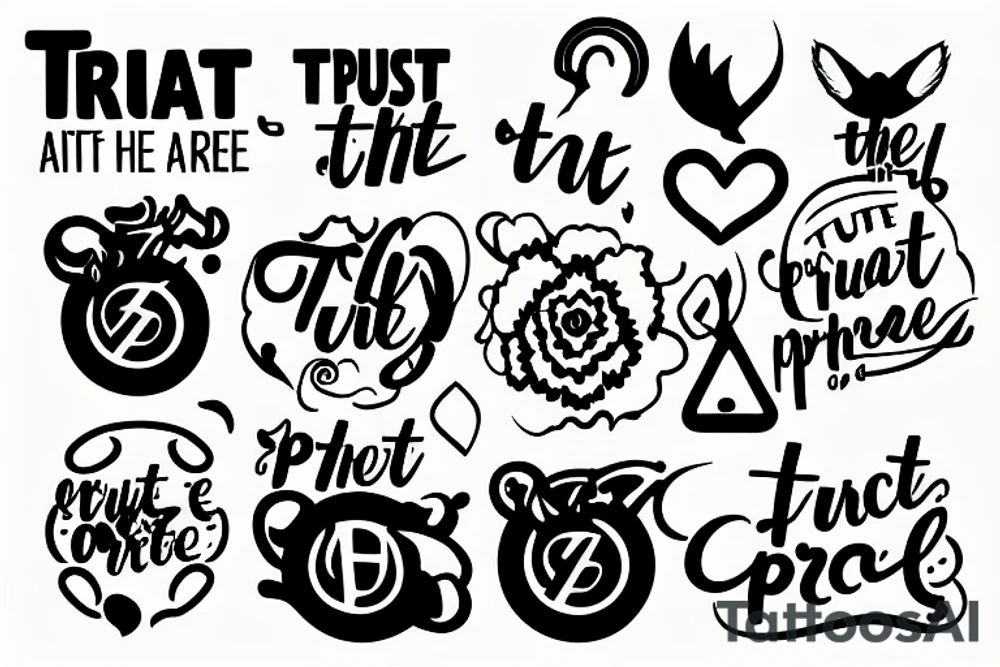 Trust the process tattoo idea
