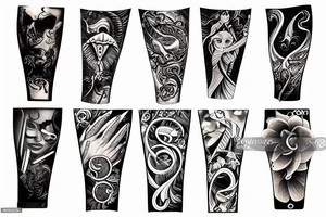 forearm band tattoo idea