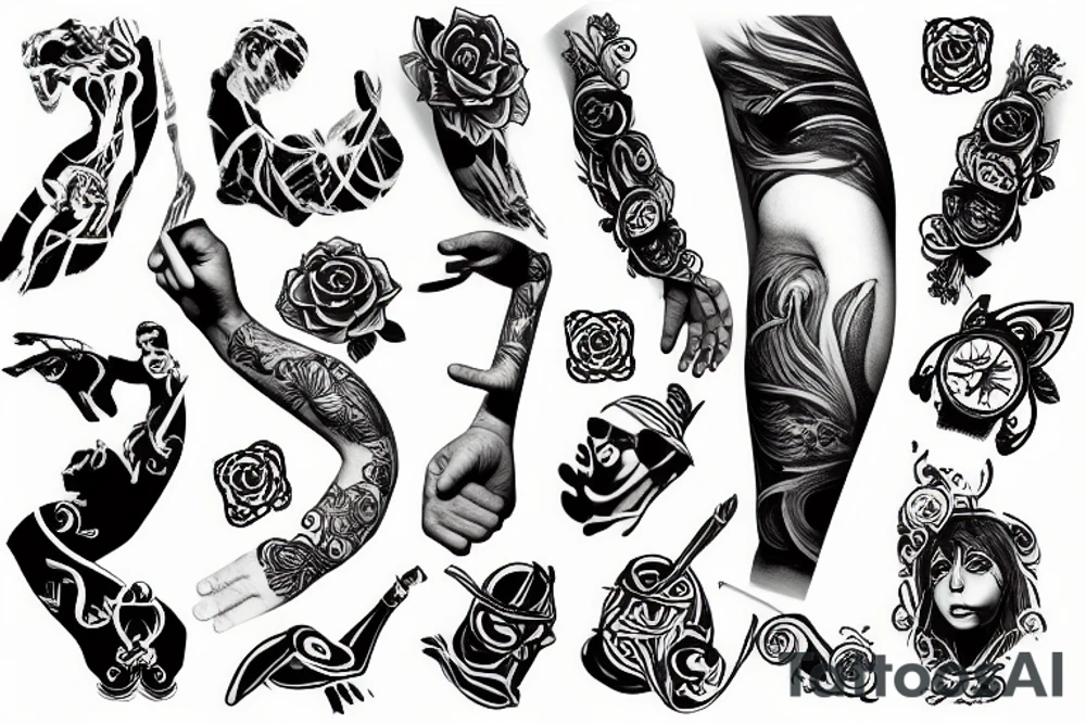 forearm band tattoo idea