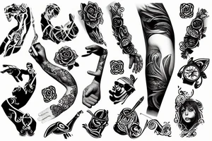forearm band tattoo idea