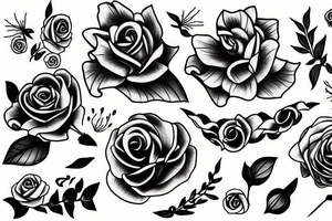 death flower tattoo idea