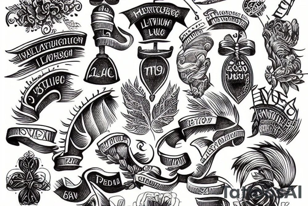 Meaningful Latin inscription tattoo idea
