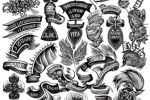 Meaningful Latin inscription tattoo idea