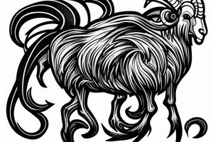 a ram crushing a spider tattoo idea