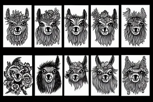 Badass Llama tattoo idea