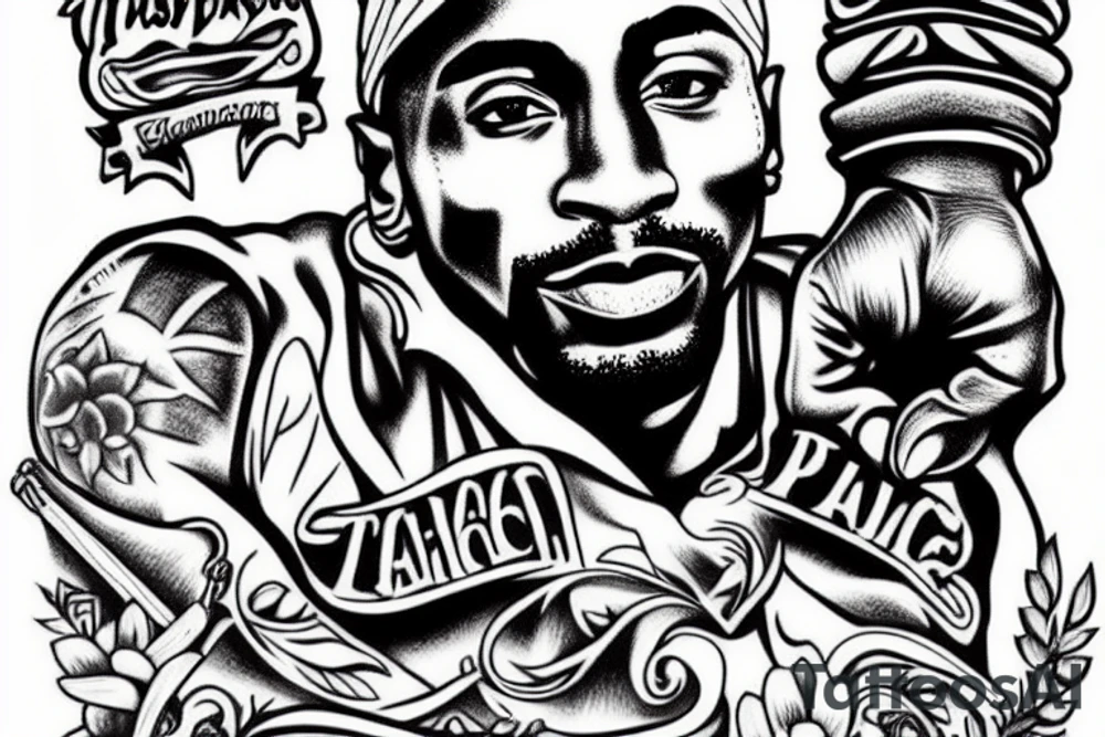 Tupac tattoo idea