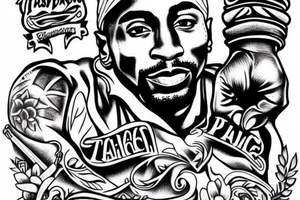 Tupac tattoo idea