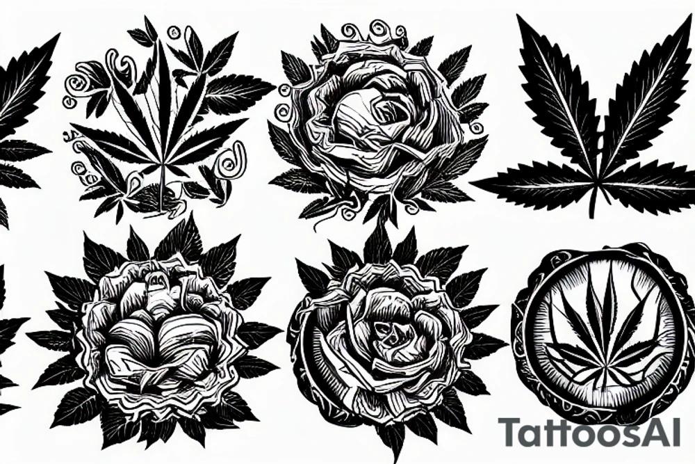 Weed tattoo idea