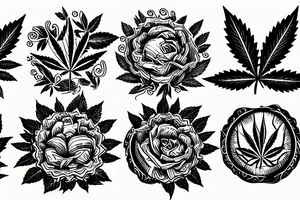Weed tattoo idea