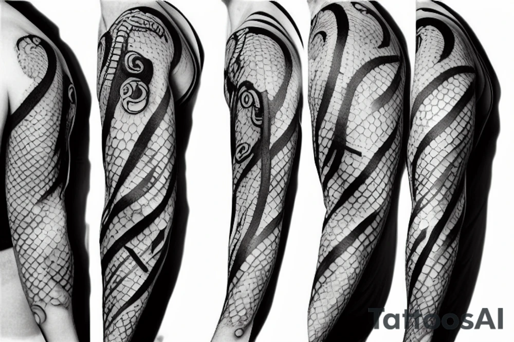 Sasuke snake sleeve tattoo idea