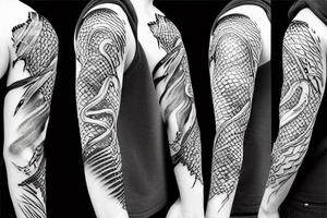 Sasuke snake sleeve tattoo idea