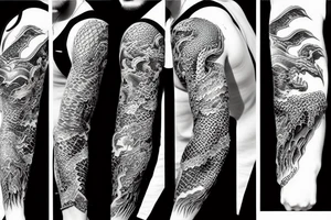 Dragon sleeve tattoo idea
