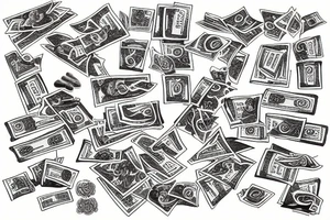 Money tattoo idea