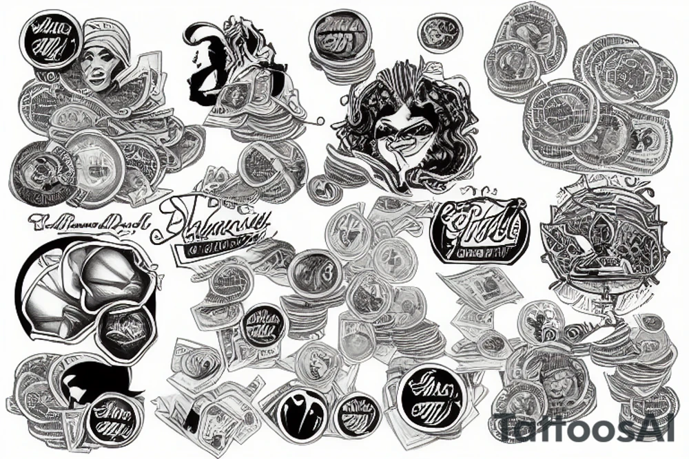 Money tattoo idea