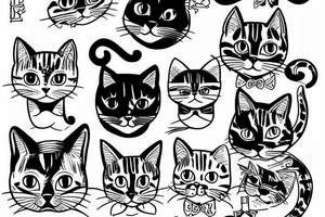 kitty cat tattoo idea