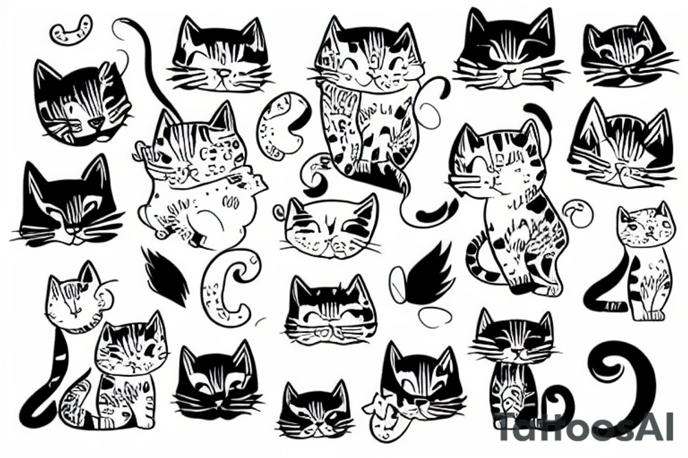 kitty cat tattoo idea
