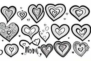 mom with heart tattoo idea