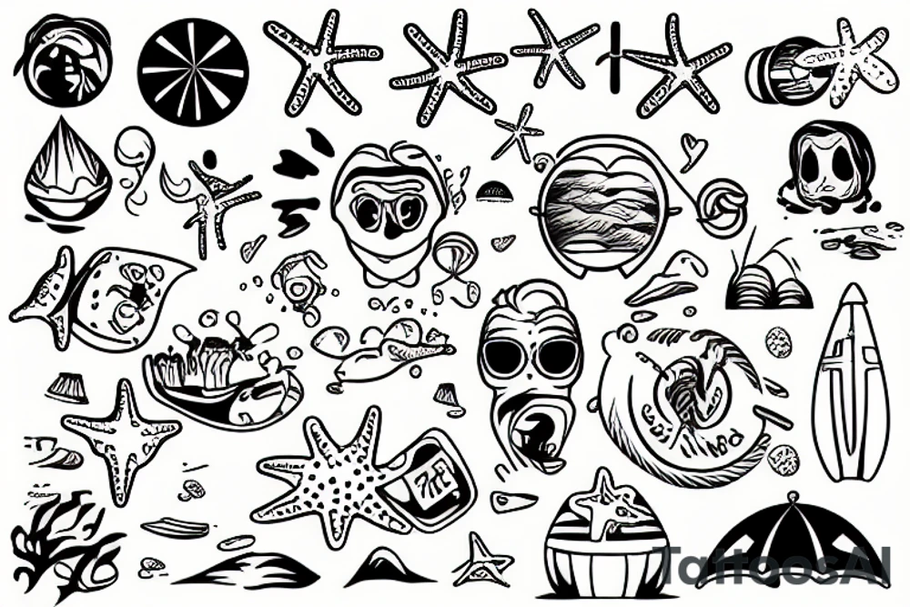 beach tattoo idea