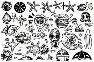 beach tattoo idea