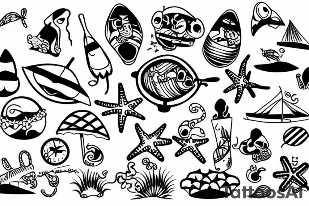 beach tattoo idea