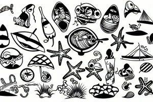 beach tattoo idea