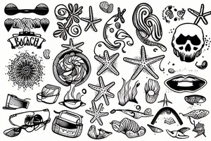 beach tattoo idea