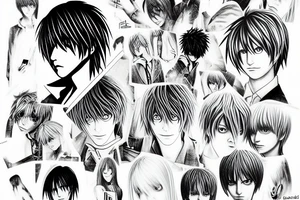 Death note yagami light tattoo idea