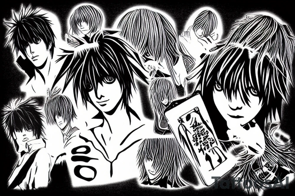 Death note yagami light tattoo idea
