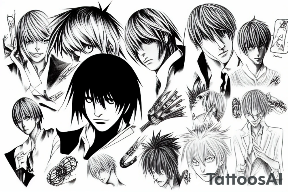 Death note yagami light tattoo idea