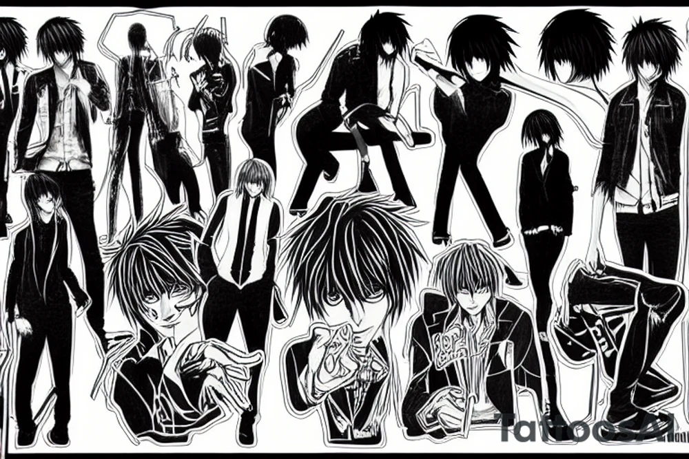 Death note yagami light tattoo idea