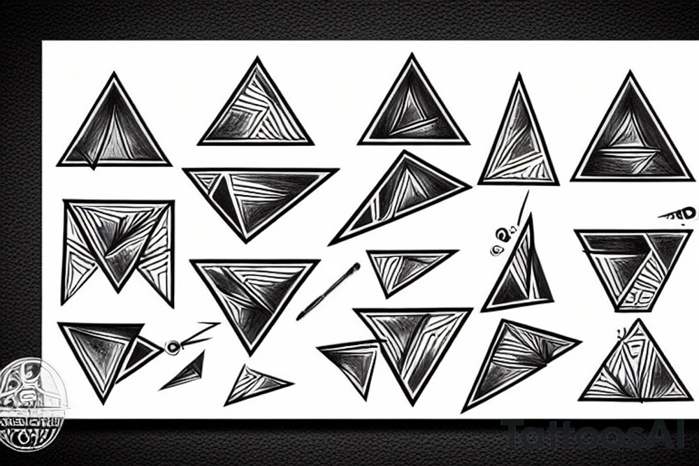 Right Angle Triangle tattoo idea