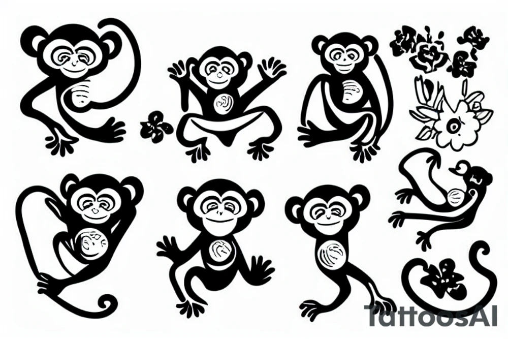 Monkey taking photos tattoo idea