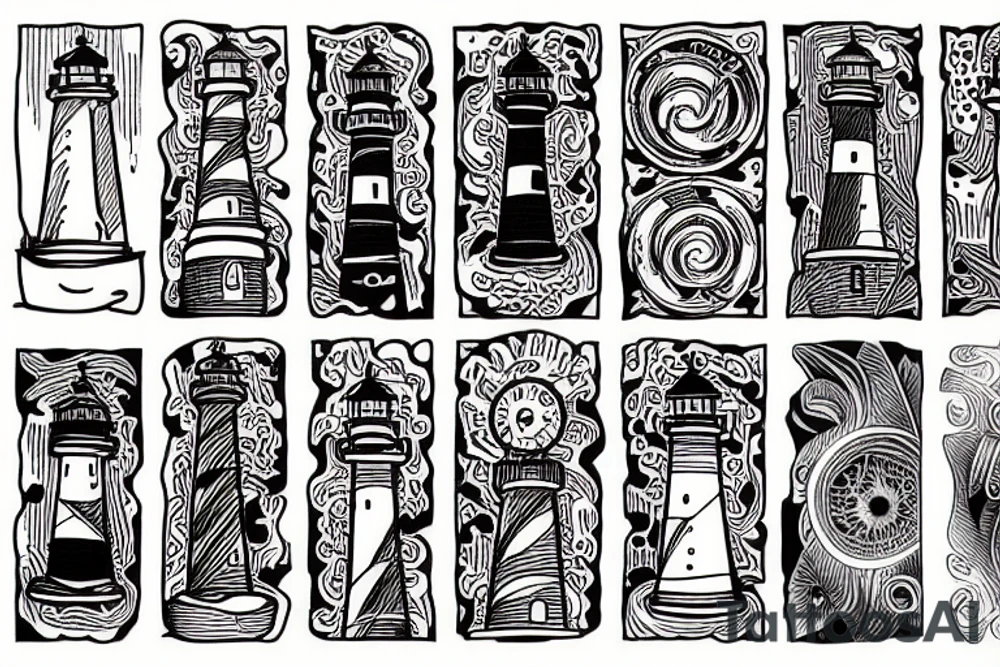 Lighthouse tattoo idea