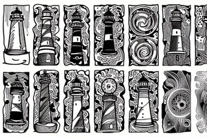 Lighthouse tattoo idea