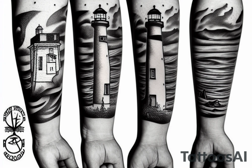 Lighthouse tattoo idea