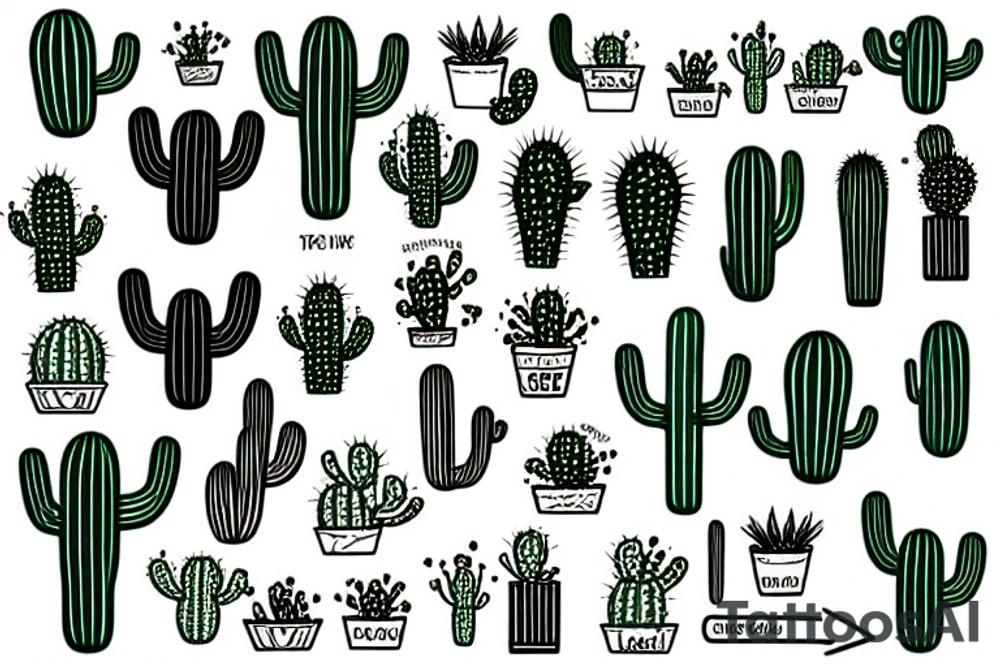 cactus tattoo idea