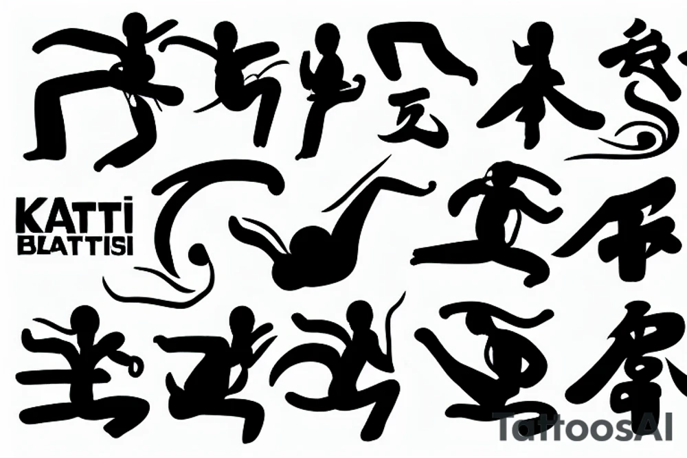 karate black belt Cat tattoo idea