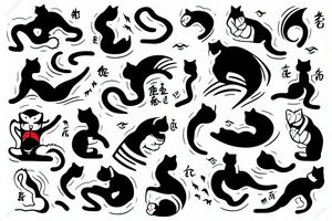 karate black belt Cat tattoo idea