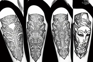 Zodiac sign Sagittarius tattoo idea