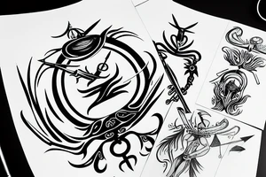 Zodiac sign Sagittarius tattoo idea