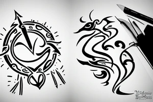 Zodiac sign Sagittarius tattoo idea