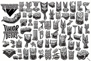 thor hammer tattoo idea
