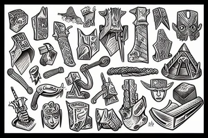 thor hammer tattoo idea