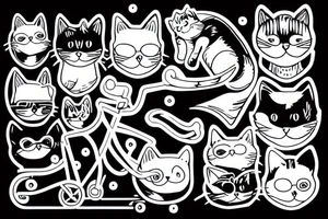 Cat on a bike tattoo idea