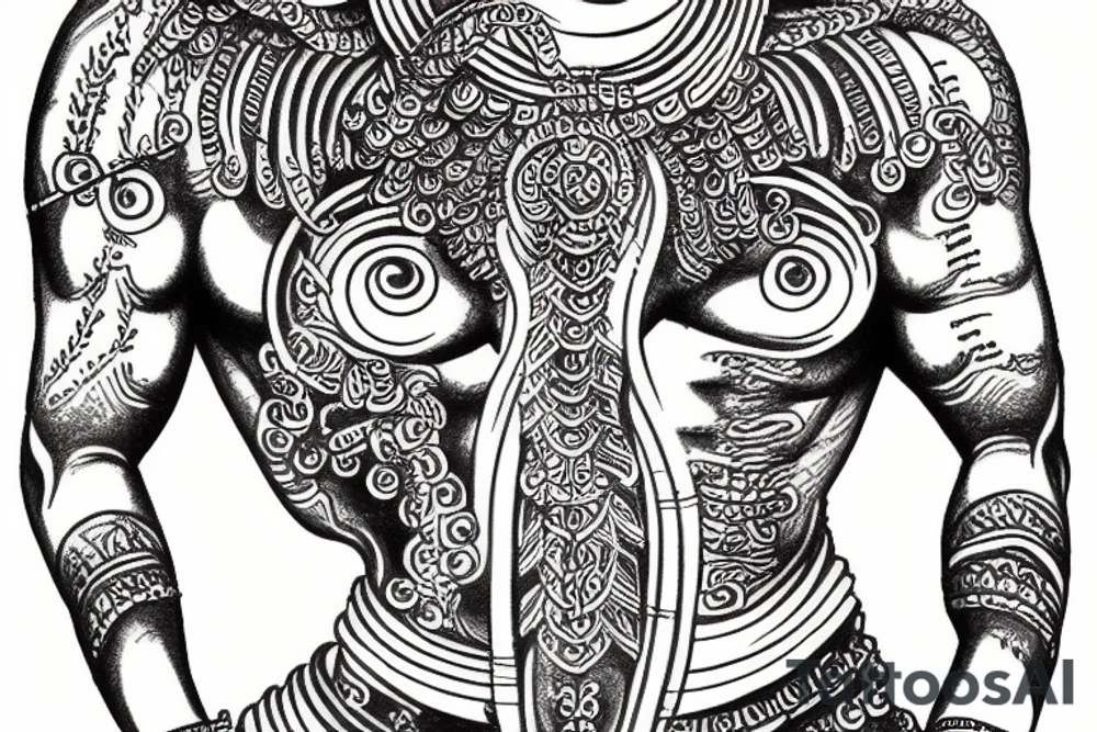 adiyogi shiva indian god mythical god tattoo idea