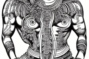 adiyogi shiva indian god mythical god tattoo idea